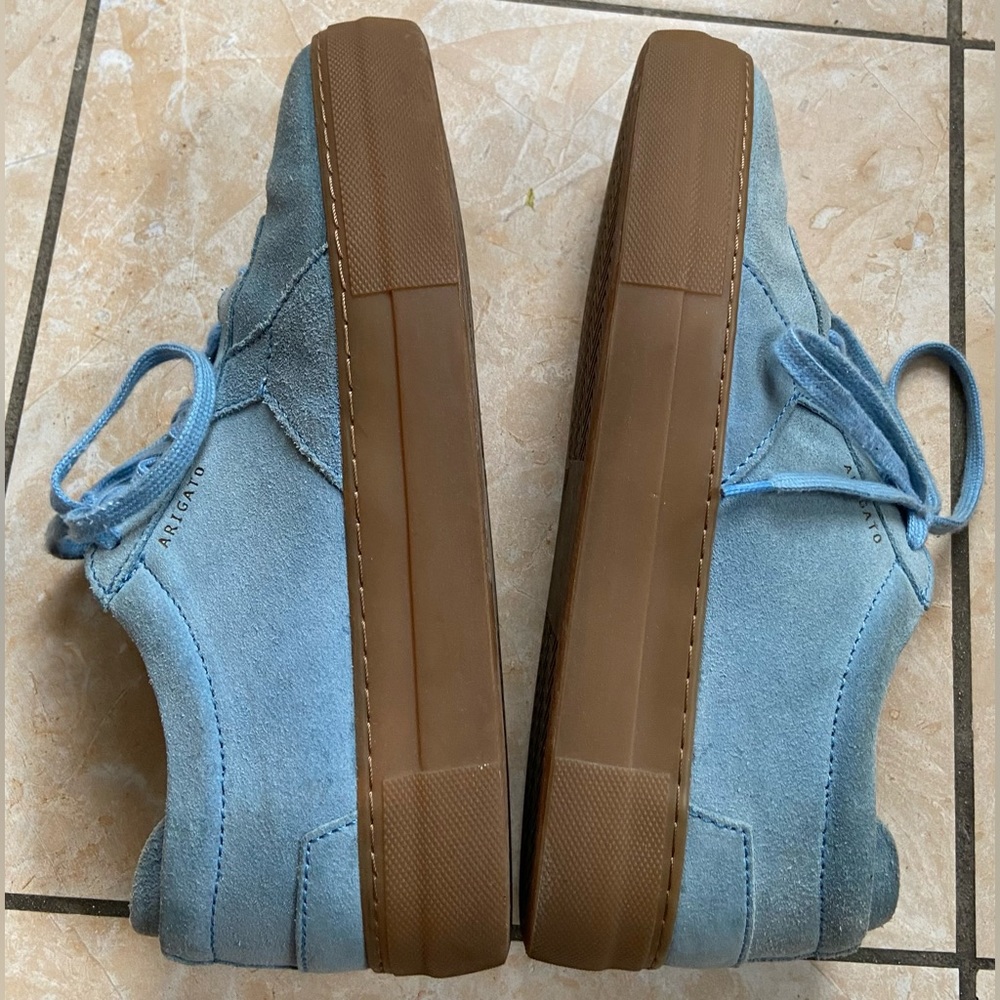 AXEL ARIGATO PLATFORM LOW-TOP SUEDE SNEAKERS Sz 7.5 - Picture 7 of 10